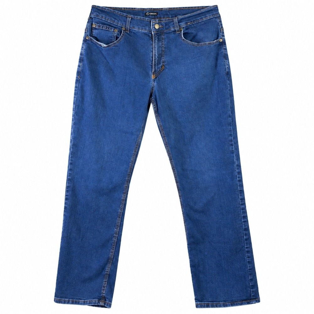 Origin Delta 68 Performance Denim Jeans Mens 34 Blue Medium Wash Made in USA